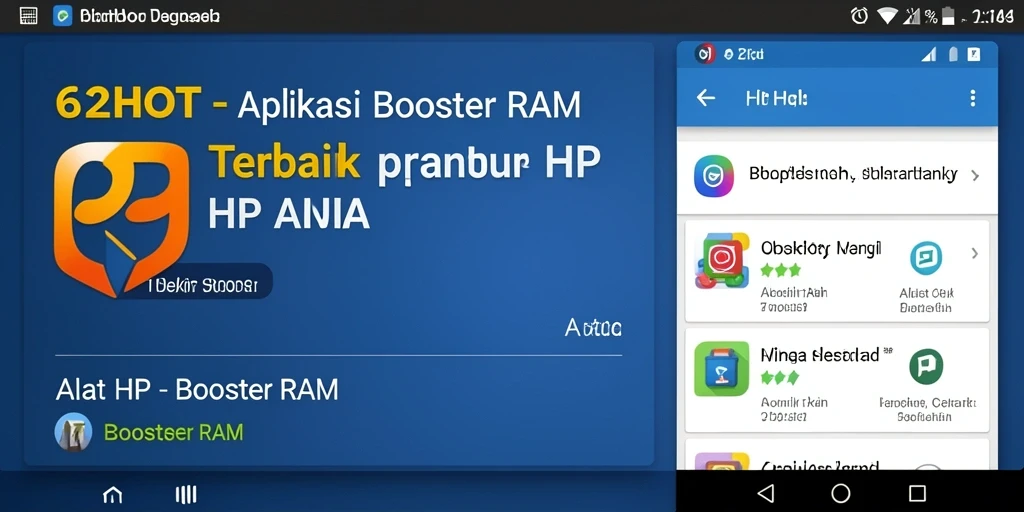 Antarmuka aplikasi 62HOT yang sederhana dan fungsional.