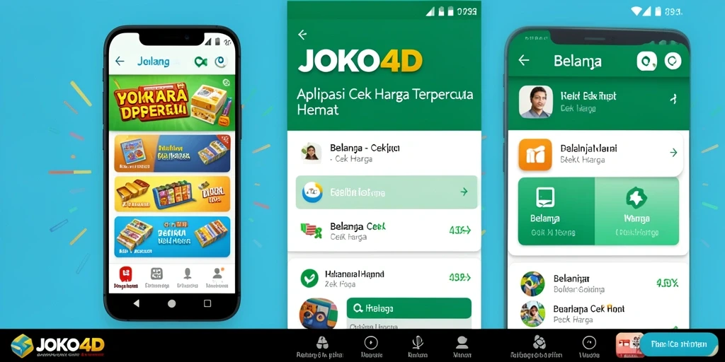 Tampilan antarmuka aplikasi JOKO4D dengan fitur Cek Harga.