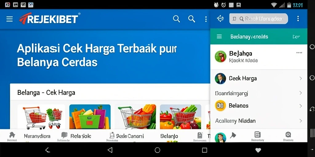 Antarmuka utama REJEKIBET yang menampilkan fungsi cek harga produk.