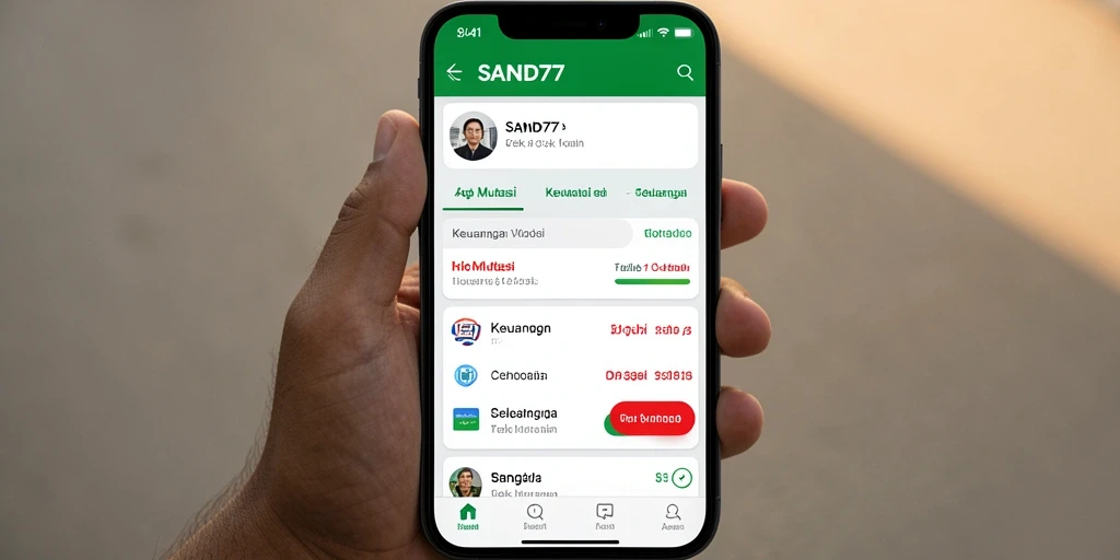 Tampilan antarmuka SAND77 dengan fitur Cek Mutasi yang mudah digunakan.