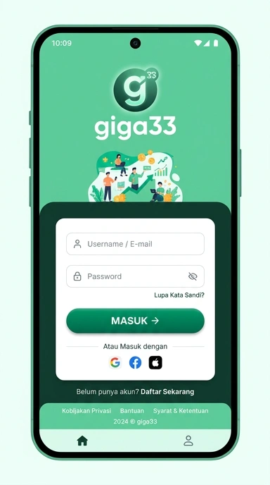 Masuk Akun Giga33 untuk Pengguna Android